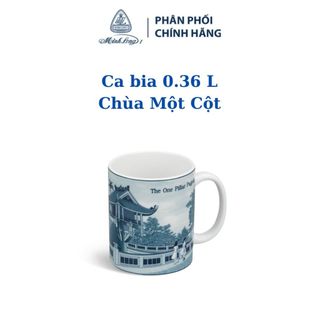 Ca bia 0.36 l - chùa một cột - gốm sứ cao cấp minh long i