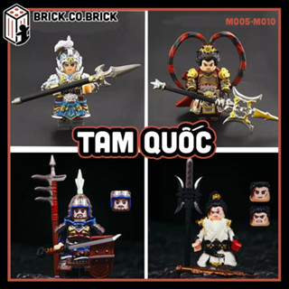Tam Quốc Diễn Nghĩa Mô hình lắp ráp Triệu Vân Quan Vũ Trương Phi Thạch Hạo Đồ chơi Ngựa Xích Thố Thiết Kị Mã M005-M010