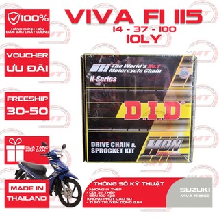 Nhông sên dĩa 10 ly DID xe Suzuki Viva Fi Thái Lan