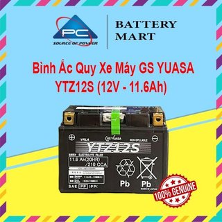 Ắc quy xe moto gs yuasa ytz12s 12v 11.6ah, ắc quy xe honda sh300i, sh350i, suzuki, yamaha, benelli, mv agusta, triumph