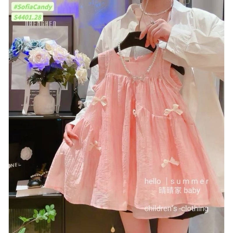 Váy sofia hồng cam