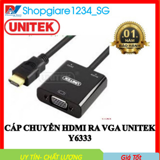Cáp HDMI to VGA +Audio Chính Hãng Unitek Y 6333 , Bảo Hành 12 Tháng , 1 Đổi 1