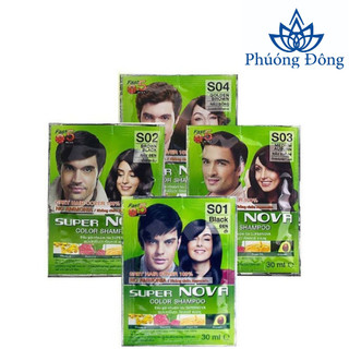 (1 gói) Dầu gội nhuộm tóc thảo dược DCASH SUPER NOVA (Thái Lan)