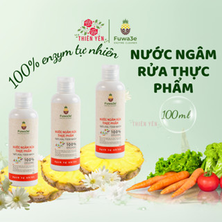 Nước ngâm rửa thực phẩm Fuwa3e mini 100ml - dung dịch Enzyme giúp khử mùi tanh cá, khử độc hoa quả,...
