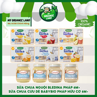 [DATE 2025] Sữa Chua BLEDINA mini Lactes - Sữa Chua Cừu Dê BABYBIO Hữu Cơ 6m+ - Cho Bé Ăn Dặm