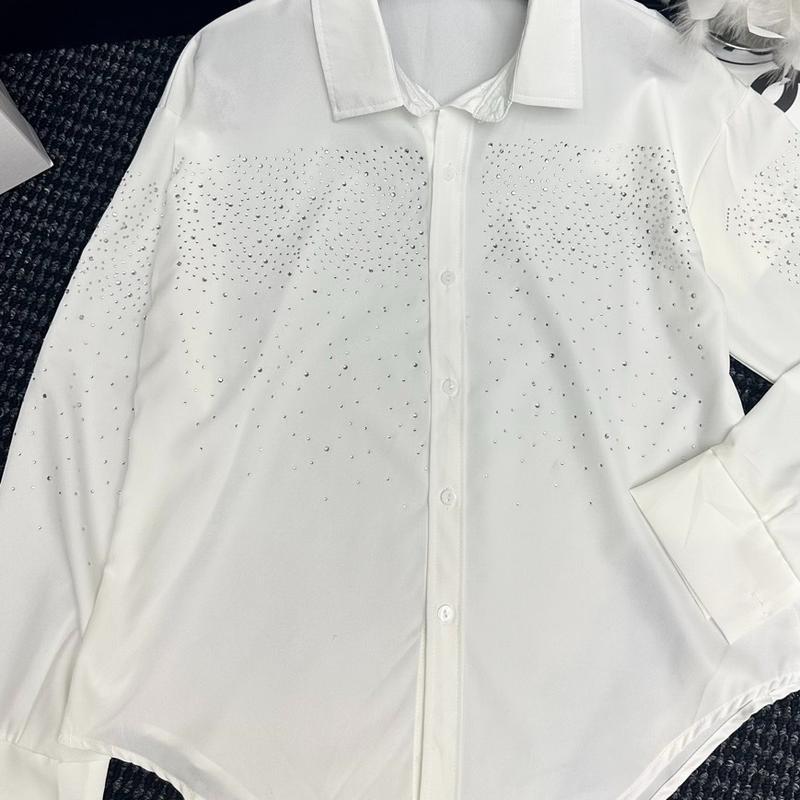 Sơ mi lụa dập Đá xinh cá tính mã a778 Top áo nữ