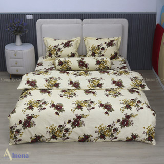 Bộ Chăn Ga Gối 5 Món Alnena 100% Cotton Cao Cấp Chất Liệu Mềm Mại Thoáng Mát Thâm Hút Tốt