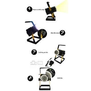 Đèn led S-light siêu sáng sạc điện 30W S802