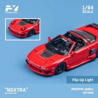 Mô hình 1:64 finclassically - honda nsx tra by chris cut red