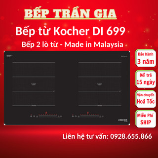Bếp từ đôi Kocher DI 669 | DI 616Plus Bếp từ chính hãng Nhập khẩu Malaysia Bảo hành tại nhà 3 năm