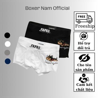 Quần lót nam hoạt hình FAPAS, Boxer nam thun lạnh thoáng mát - co dãn 4 chiều