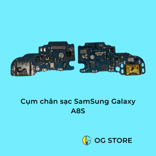 Cụm chân sạc, cáp main, khay sim SamSung Galaxy A8S Zin tháo máy