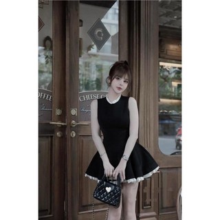Váy sát nách viền bèo