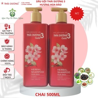 Dầu Gội Dược Liệu Thái Dương 3 Hương Hoa 500ml/1100ml/600ml/480ml chống rụng tóc, ngăn ngừa gàu - Sao Thái Dương