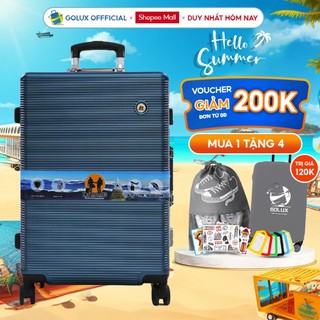 Vali du lịch TWO BROTHERS T682 khung nhôm size 20/24 tích hợp mã khóa chống va đập bảo hành 5 năm