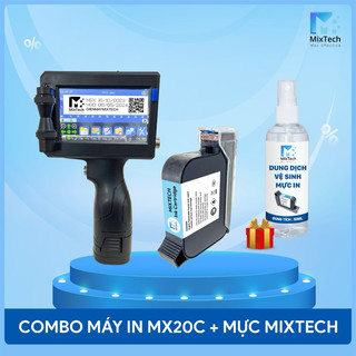 Máy in date cầm tay mx20c, in hsd, logo..bh 1 tháng