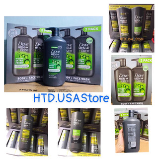 Sữa tắm và rửa mặt dove men care extra fresh 532ml của mỹ