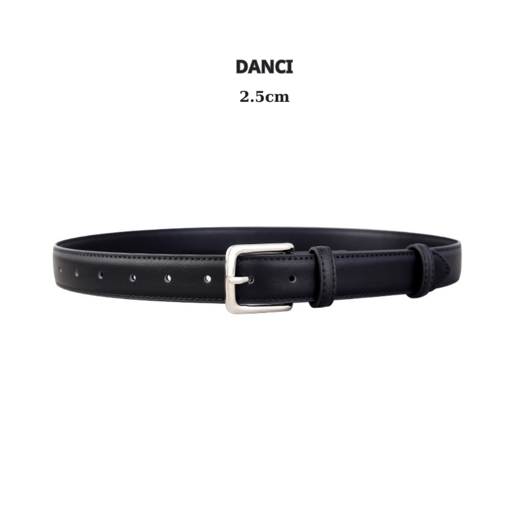 Dây Lưng Nịt Lưng Nam Nữ Danci Chất Liệu Da Pu Bản Nhỏ Thời Trang Hàn Quốc - Thắt Lưng Danci
