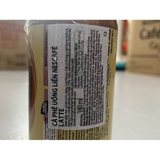 Nescafe' cà phê sữa đá uống liền- Lon 180ml (HSD 02/2025-Vị Latte)