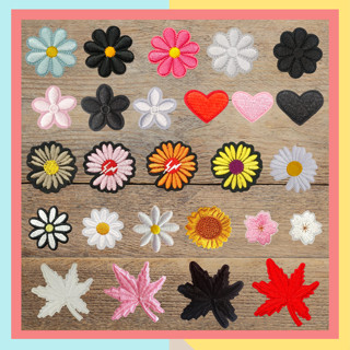 Sticker Dán Vải, Sticker Ủi Thêu Quần Áo, Balo ,Patch ủi, miếng vá quần áo hình bông hoa cao cấp