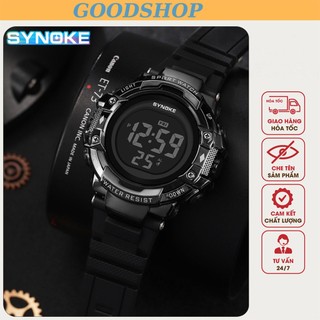 Đồng hồ nam thể thao điện tử dây cao su Synoke 9829