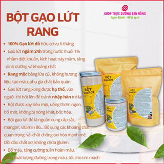 Bột gạo lứt đỏ nguyên chất (1kg) Rang xay theo phương pháp thực dưỡng Ohsawa