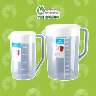 Ca đong định lượng có nắp the garden 2500ml 5000ml - có chia vạch - ca đong nhựa