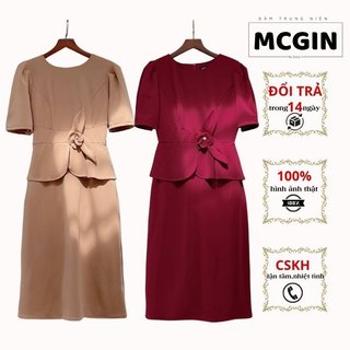 Đầm Bigsize Công sở sang trọng thanh lịch Sammy CG052 đính hoa xinh nhẹ nhàng lên chuẩn form gọn dáng che khuyết điểm