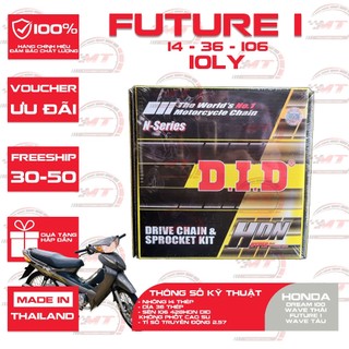 Nhông sên dĩa DID xe Honda Future 1 sên 10 ly chính hiệu