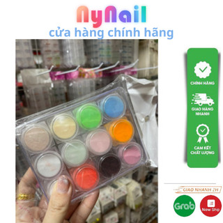 Sét 12 hũ bột Bột Làm hoa Bột Móng nail “random màu “