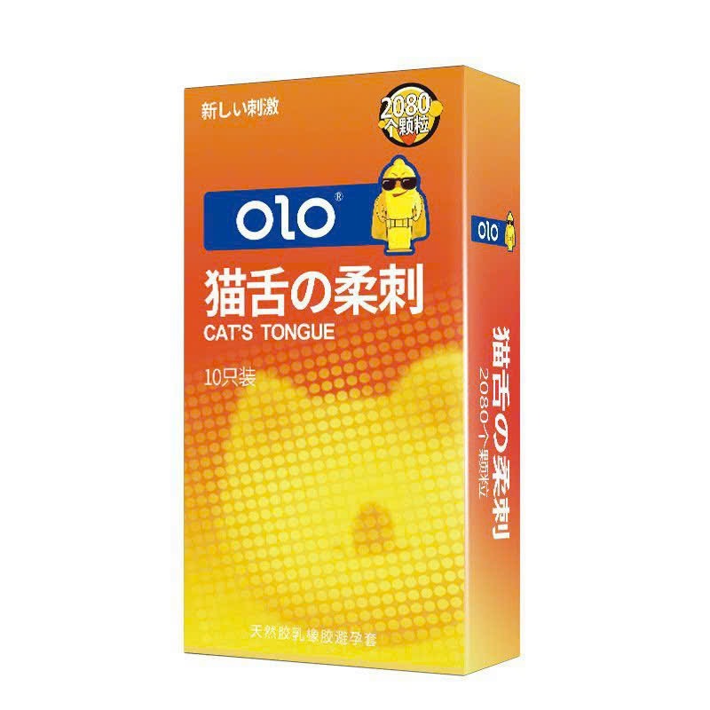 Bao cao su gai lưỡi mèo gai mềm lớn tăng khoái cảm tăng cảm giác- Hộp 10 cái