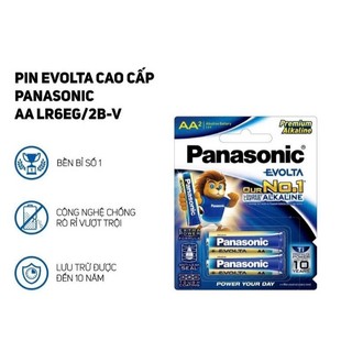 Pin kiềm aa panasonic evolta - lr6eg/2b vỉ 2 viên