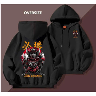 ÁO KHOÁC HOODIE NỈ In JAPAN WARRIORS FORM RỘNG UNISEX CHO CẢ NAM VÀ NỮ MẶC ĐỀU ĐẸP CÓ BIGSIZE