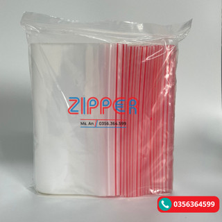 1KG Túi Zip Chỉ Đỏ Số 6-12 Hàng đẹp, zip chắc chắn, tiện lợi (Đủ size)