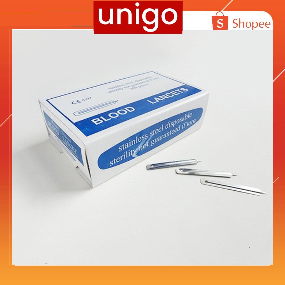Hộp 200 Chiếc Kim Nặn Mụn Blood Lancet Cho Spa