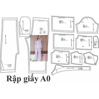 Rập giấy a0 mã 1403- bộ piyama