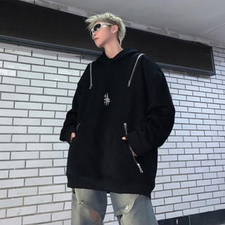   XẢ - GIẢM SỐC  Áo Hoodie nỉ cao cấp nam nữ unisex Hoodie unisex form rộng phối khóa phong cách boy phố 2811 