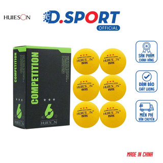 Quả bóng bàn huieson super đạt chuẩn thi đấu hộp 6 quả