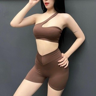 Set Đùi Tập Gym Yoga, Bộ Đồ Thể Thao Gồm Quần Đùi Áo Thun Cao Cấp Co giản 4 chiều  EVASPORT