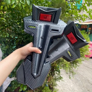  Dè ngắn cho xe Exciter 155 kiểu đen và Carbon phụ kiện trang trí xe máy 