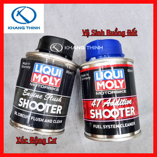 Vệ sinh buồng đốt - xúc rửa động cơ liqui moly 4t additive shooter - engine