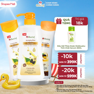 Dầu gội thảo dược Dokbuaku Golden Silk (Tơ Tằm Vàng) phục hồi mái tóc khô và hư tổn