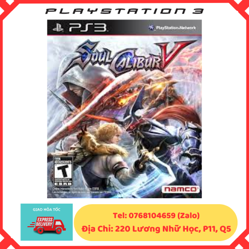 Đĩa game Ps3 Soulcalibur 5 ps3 gốc, ps3 disc