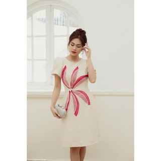 ĐẦM SUÔNG ĐÍNH HOA CAO CẤP - YB240714