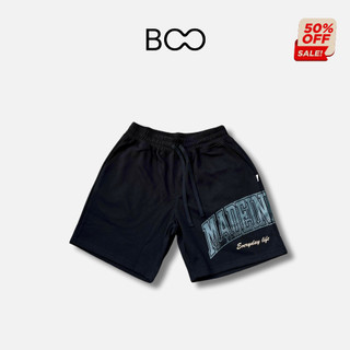 Quần short nam boo chất liệu nỉ interlock 2 da in logo made in hanoi