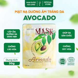 [CHÍNH HÃNG] COMBO 10 Mặt nạ dưỡng ẩm trắng da Avocado 30g X 10