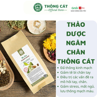 Thảo dược Ngâm Chân THÔNG CÁT giúp giảm đau nhức, thải độc cơ thể, ngủ ngon tại nhà dùng hộp 25 gói