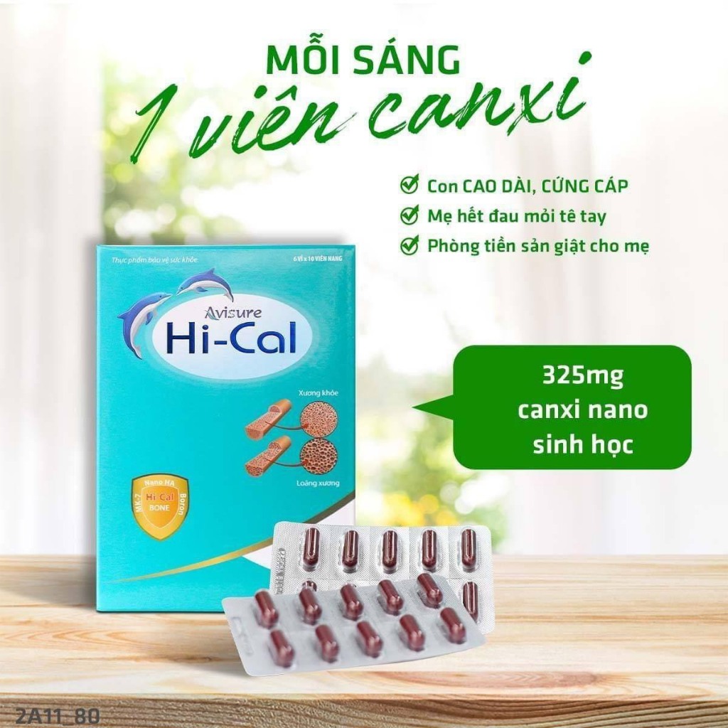 bộ đôi - canxi - DHA cho bà bầu thế hệ mới Avisure cho bà bầu,cho con bú 60v giúp mẹ khỏe bé phát tr