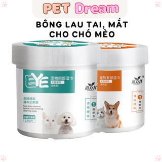 Bông Lau Tai Mắt Cho Chó Mèo