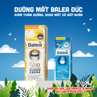 Kem dưỡng mắt Balea Đức, giảm mờ nếp nhăn, giảm thâm quầng và bọng mắt hiệu quả, Balea Aqua, Q10
